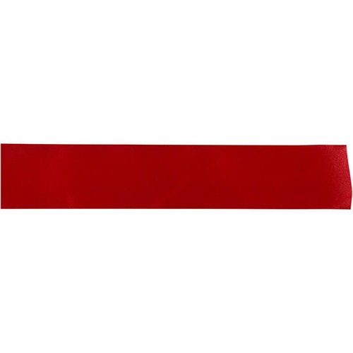 Satinbånd, 19 mm, gl. rød, 5 m